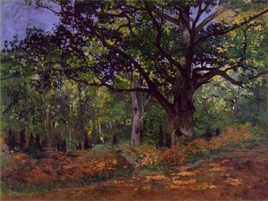 Claude Monet - the bodmer oak, fontainebleau forest - 96.2x129.2 -
