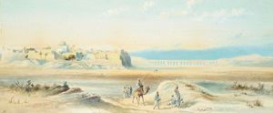 Frederick Goodall - travellers in the desert