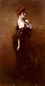 Giovanni Boldini - Portrait Of madame Pages In Evening Dress