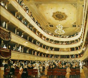 Gustave Klimt - Auditorium in the Old Burgtheater, Vienna