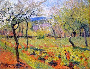 Henri Jean Guillaume Martin - Flowering Garden in Spring