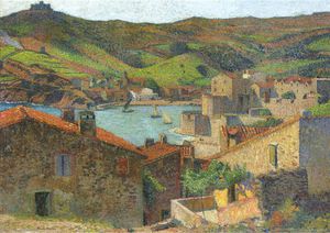 Henri Jean Guillaume Martin - The Village at Port Collioure