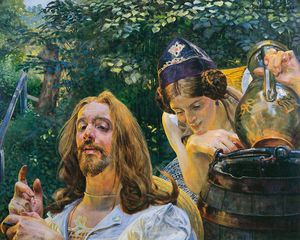 Jacek Malczewski - Christ and Samaritan Woman