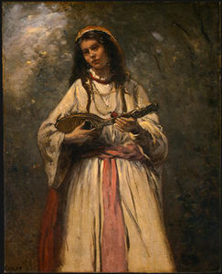 Jean Baptiste Camille Corot - Gypsy Girl with Mandolin