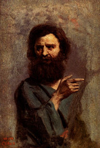 Jean Baptiste Camille Corot - head of bearded man