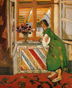 Henri Matisse - Jeune fille à la gandoura verte Huile sur Toile New York, collectiion Colin
