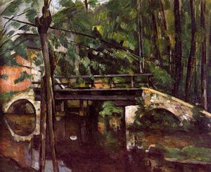 Paul Cezanne - The bridge of Maincy Sun