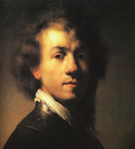 Rembrandt Van Rijn - Self portrait, oil on canvas