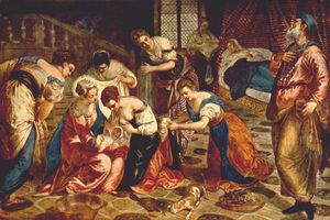 Tintoretto (Jacopo Comin) - The Birth of St. John the Baptist