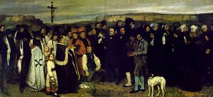 Gustave Courbet - A Burial at Ornans, Musée d-