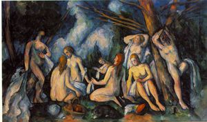 Paul Cezanne - Les grandes baigneuses,1900-05, barnes foundation