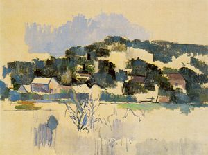 Paul Cezanne - Houses on the hill (river bank),1900-06, mcnay art i
