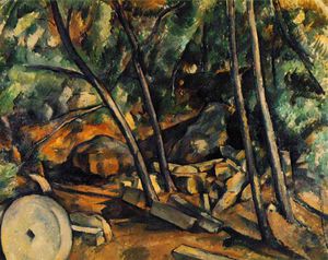 Paul Cezanne - Woods with millstone,1898-1900, coll.mrs carroll s.t