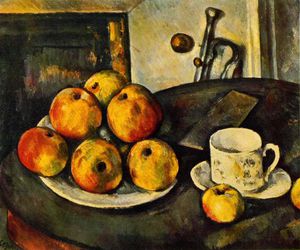 Paul Cezanne - Still life with apples,1890-94, private,usa