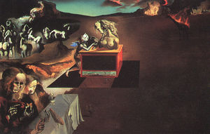 Salvador Dali - Dalí inventions of the monsters, oil on canvas, art in