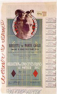 Marcel Duchamp - Monte Carlo bond, Photo-collage with photograp