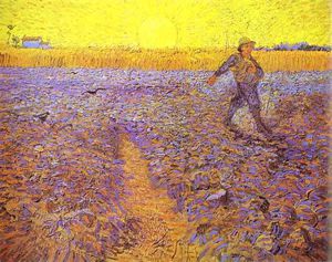 Vincent Van Gogh - Semeur et soleil couchant