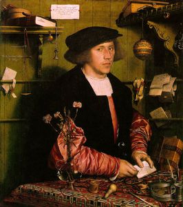 Hans Holbein The Younger - Georg gisze, a german merchant in london gemäld