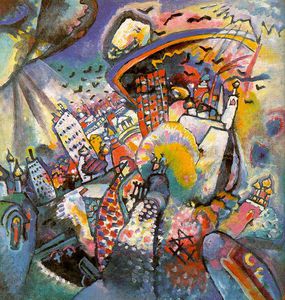 Wassily Kandinsky - Moscow I, oil on canvas, State Tretjakov Gal