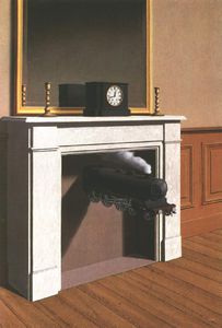 Rene Magritte - Time transfixed,1938, art institute of chicago