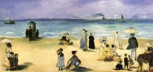 Edouard Manet - On the Beach at Boulogne, Virginia Museum of Fine Arts