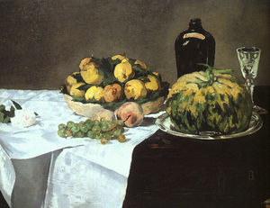 Edouard Manet - Still Life with Melon and Peaches, National Gall