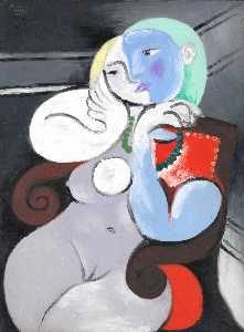 Pablo Picasso - Nude Woman in a Red Armchair