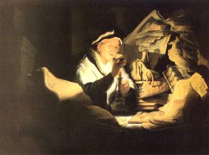 Rembrandt Van Rijn - The rich man from the parable Staatliche Muse