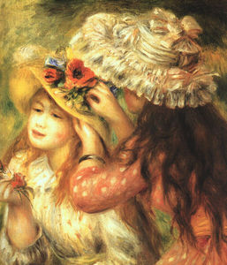 Pierre-Auguste Renoir - Girls Putting Flowers in their Hats, Metropolit