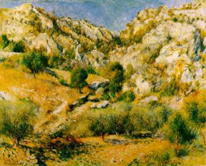 Pierre-Auguste Renoir - Rocky Crags at l-Estaque (Rochers a l-Estaque), - (66x80)