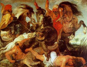 Peter Paul Rubens - Crocodile and Hippopotamus Hunt