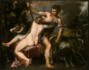 Tiziano Vecellio (Titian) - Venus and adonis ngw