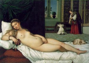 Tiziano Vecellio (Titian) - Venus of Urbino, Uffizi