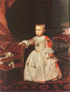 Diego Velazquez - Prince Felipe Próspero, oil on canvas, Art H