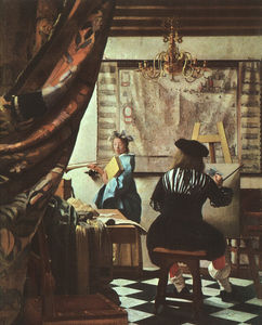Johannes Vermeer - The artist-s studio
