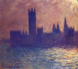 Claude Monet - Houses of Parliament, Sunlight Effect