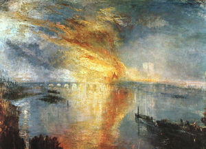 William Turner - The Burning of the Houses of Parliament