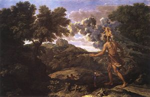 Nicolas Poussin - Landscape with Diana and Orion