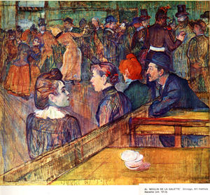 Henri De Toulouse Lautrec - At the Moulin de la Galette Dance
