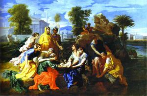 Nicolas Poussin - Baby Moses Saved from River