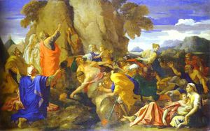 Nicolas Poussin - Moses Striking the Rock for Water