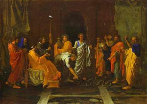 Nicolas Poussin - Moses Turning the Aaron-s Staff into a Serpent