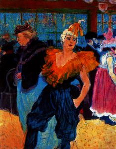 Henri De Toulouse Lautrec - At Moulin-Rouge, the Chinese Clown, Cha-U-Kno