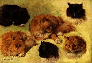 Henriette Ronner Knip - Studies of Cats