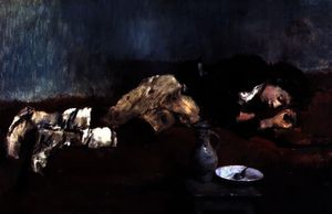 Wilhelm Maria Hubertus Leibl - Savoyard boy sleeping