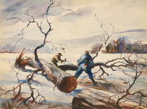 Andrew Wyeth - Chopping wood