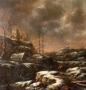 Nicolaes Jansz Molenaar - Winter scene
