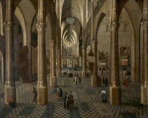Peeter Neeffs The Elder - Interior of Antwerp Cathedral