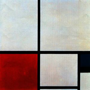 Piet Mondrian - Composition N. 1 with Red and Blue