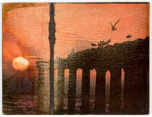 Joseph Cornell - Untitled (Birds, Columns, Sunset)